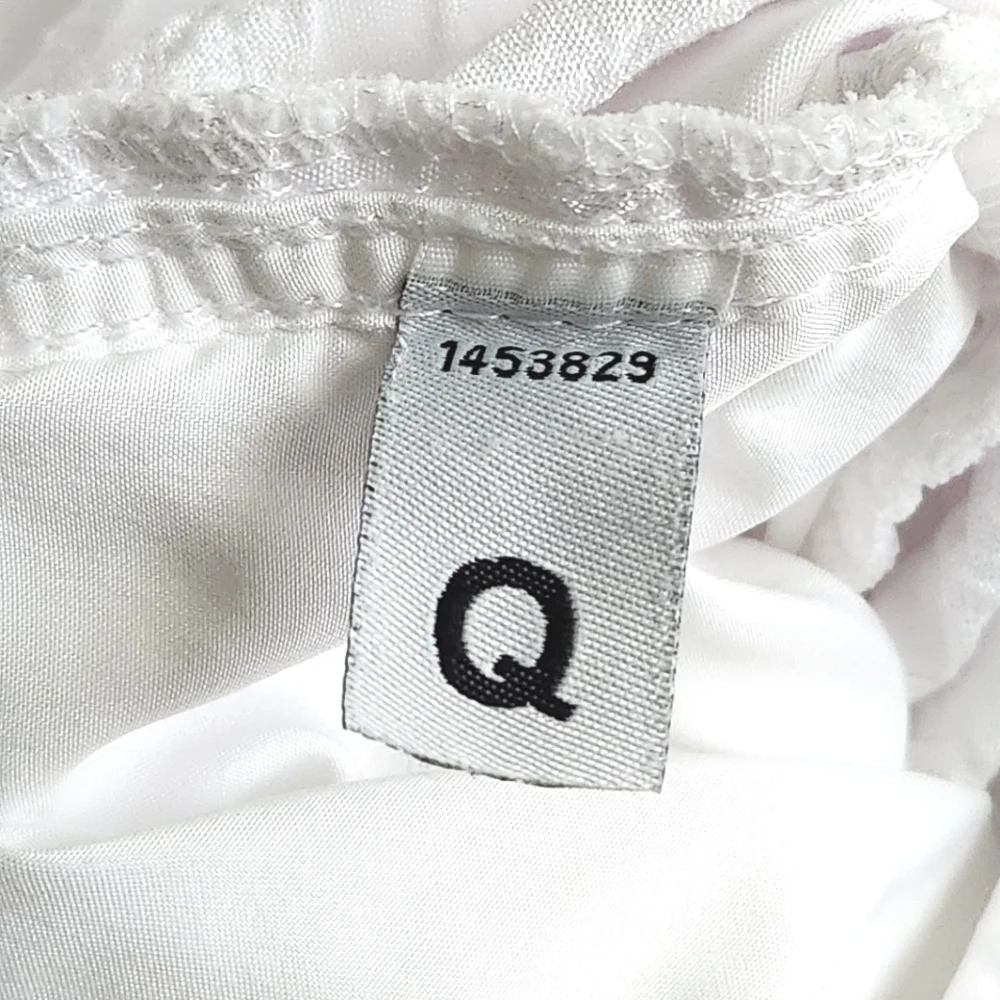 Hampton Hotel Quality White Queen Size Duvet Cover Classic Jacquard